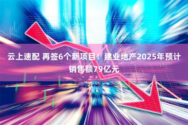 云上速配 再签6个新项目！建业地产2025年预计销售额79亿元